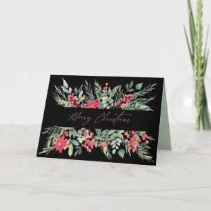 Cartão de Natal elegante dobrado Feliz Natal