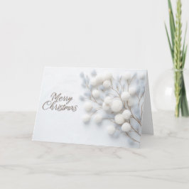 Cartão de Natal Elegante Minimalista