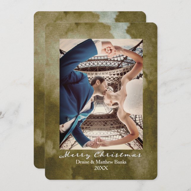 Cartão de Natal Elegante para a Martini da Waterco (Frente/Verso)