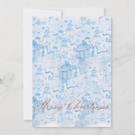 Cartão de Natal em Chinoiserie