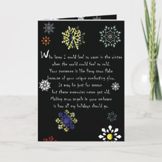 Cartão de Natal em Floco de Neve