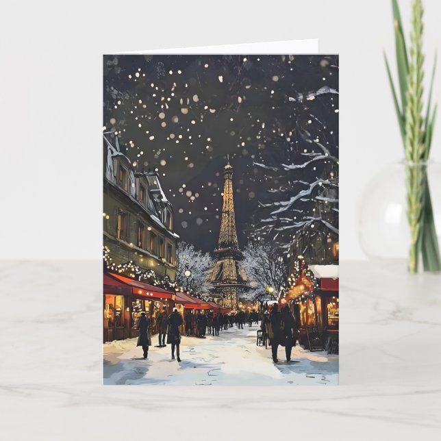 Cartão de Natal em Paris (Frente)