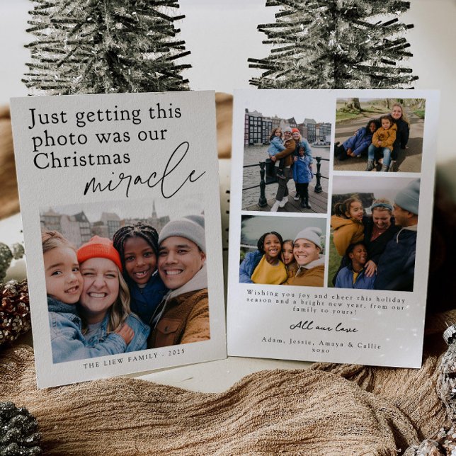 Cartão de Natal engraçado com foto de milagre nata (Criador carregado)