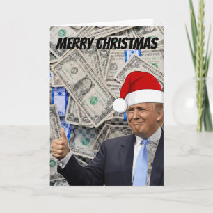 Cartão de Natal engraçado de Trump, cheque de $2.0