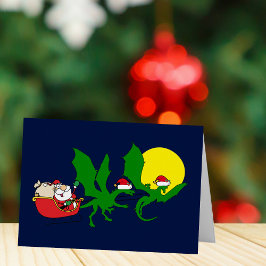 Cartão de Natal engraçado do Papai Noel da Rena Dr