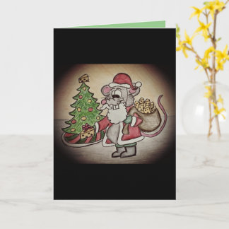 Cartão de Natal Engraçado do Papai Noel Queijoso