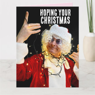 CARTÃO DE NATAL ENGRAÇADO "LIT!" PAPAI NOEL GRANDE