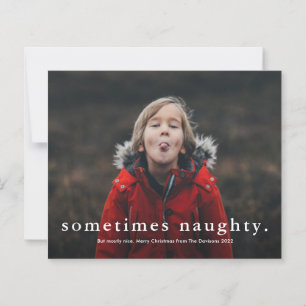 Cartão de Natal engraçado Orçamento 3 fotos safado