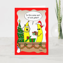 Cartão de Natal Engraçado para Banana - Cartões de