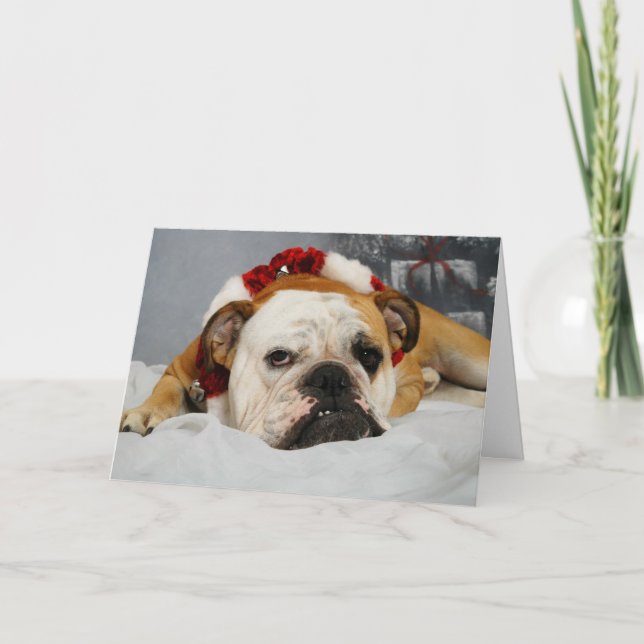 Cartão de Natal engraçado personalizável (Frente)