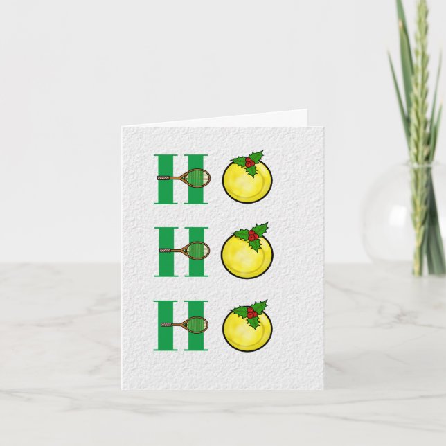 Cartão de Natal Engraçado Tênis Balls (Frente)