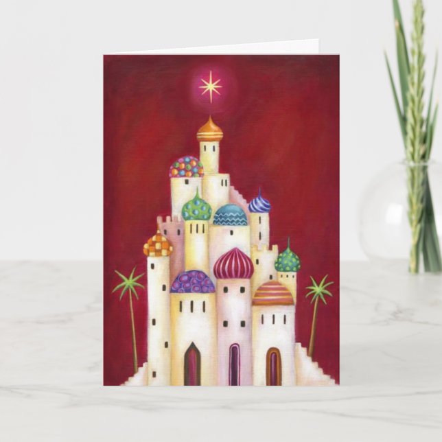 Cartão de Natal - Estrela Caprichosa de Belém (Frente)