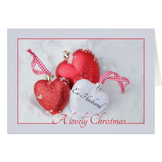 Cartão de Natal Ex-Marido (Frente Horizontal)