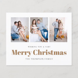 CARTÃO DE NATAL FAMILIAR COM 3 FOTOS ORÇAMENTO