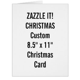 Cartão de Natal feito sob encomenda 8,5" x 11"