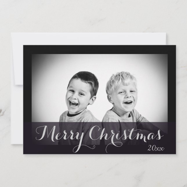 Cartão de Natal feito sob encomenda da foto da (Frente)