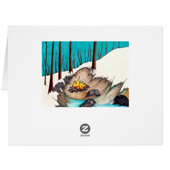 Cartão de Natal feito sob encomenda do Sharpie (Verso horizontal)