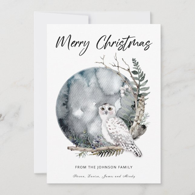 Cartão de Natal Feliz (Frente)