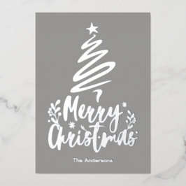 Cartão de Natal Feliz de Árvore de Natal