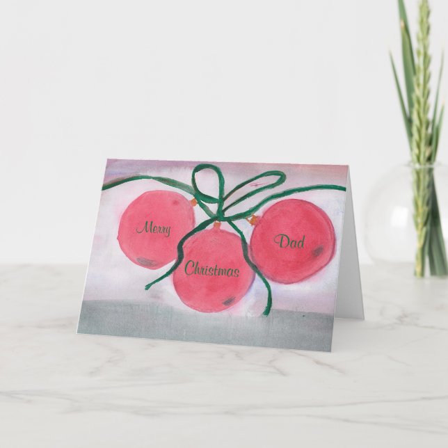 Cartão de Natal, Feliz, Pai, Natal (Frente)