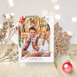 Cartão de Natal Feliz para a Família Fotografias<br><div class="desc">Um cartão de Natal de fotografia encantado. Fácil de personalizar com seus detalhes. Entre em contato comigo via chat se tiver perguntas sobre o trabalho de arte ou precisar de personalização. NOTA: para obter assistência sobre pedidos, envio, informações sobre produtos, etc., entre em contato diretamente com o Atendimento ao cliente...</div>