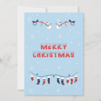 Cartão de Natal Feliz Plano