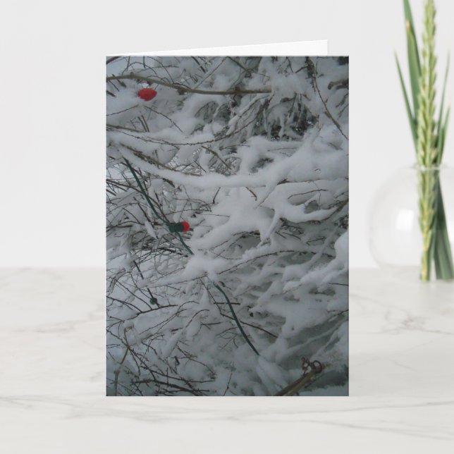 Cartão de Natal "Festivamente Empolado" (Frente)