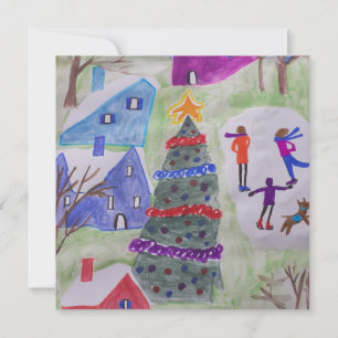 Cartão de Natal Flagrante para a Vila de Natal