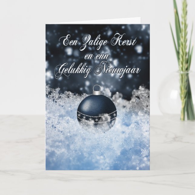 Cartão de Natal flamengo - Zaline Kerst En Enn Gel (Frente)