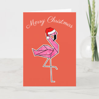 Cartão de Natal Flamingo