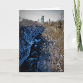 Cartão de Natal "Flua Para Longe!"