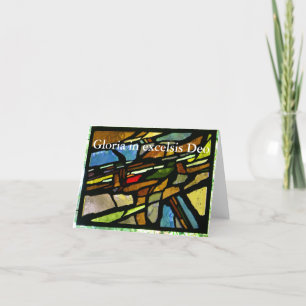 Cartão de Natal, Foto de Vidro Cortado pela Igreja