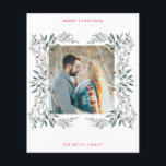 Cartão de Natal Fotográfico<br><div class="desc">Cartão de Natal de férias moderno</div>