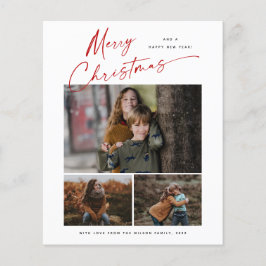 Cartão de Natal Fotográfico 3 do Script de Natal d