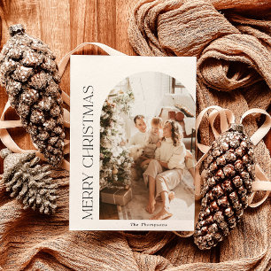 Cartão de Natal Fotográfico Cartão de Feriado de