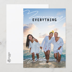 Cartão de Natal Fotográfico de feliz Tudo