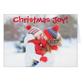 Cartão de Natal Fotográfico, Família de Férias