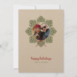 Cartão de Natal Fotográfico para Saltos de cerveja