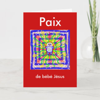 Cartão de Natal Francês