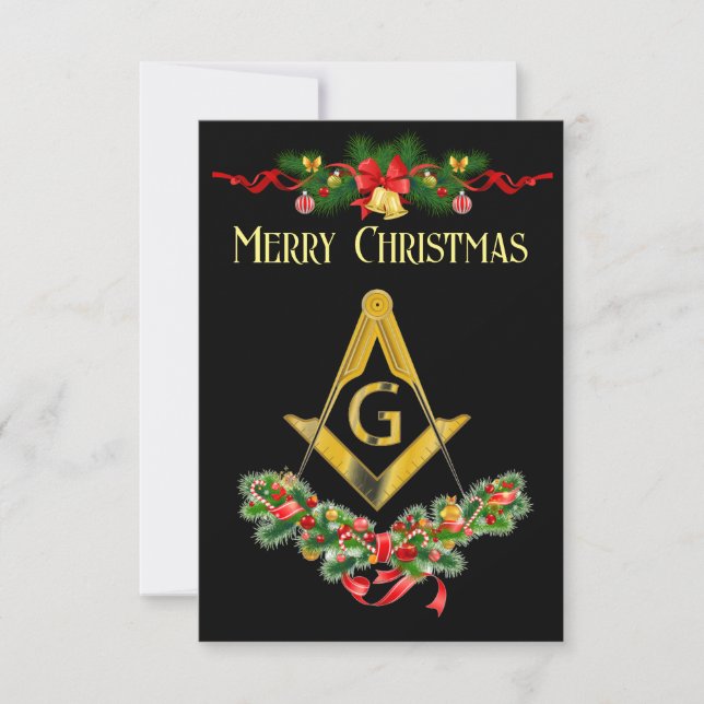 Cartão de Natal Freemason (Frente)