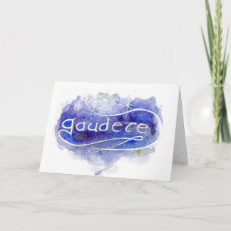 Cartão de Natal Gaudete ("Rejoice")