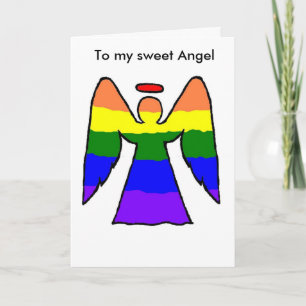 cartão de Natal Gay Angel