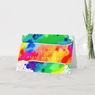 Cartão de Natal gay Rainbow