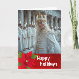 Cartão de Natal Gay Swedish LightFest de Santa Lúc