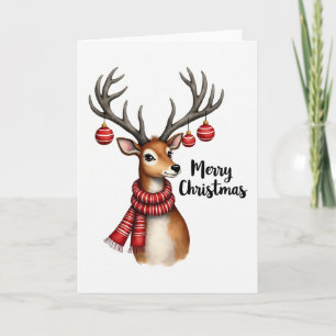Cartão de Natal Gelado para Rebelde Aquarela