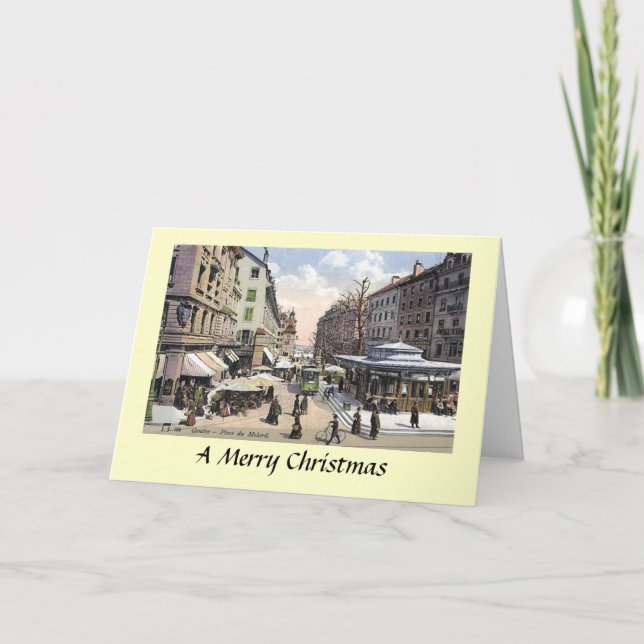 Cartão de Natal - Genebra, Suiça (Frente)