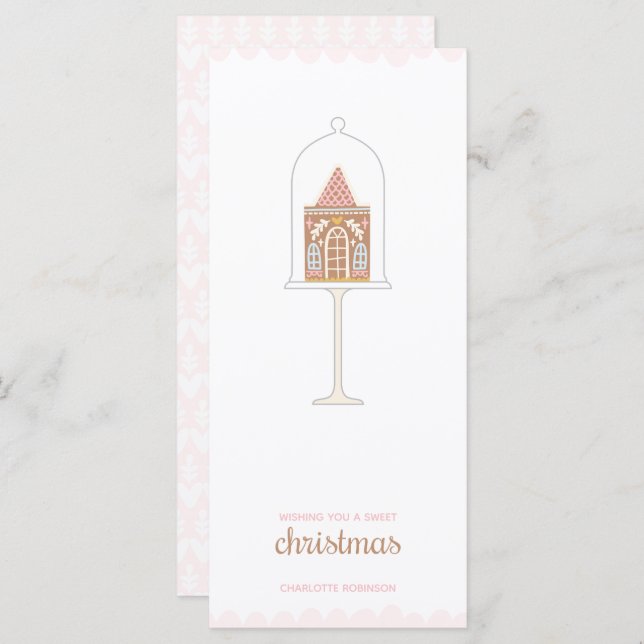 Cartão de Natal Gengibre (Frente/Verso)