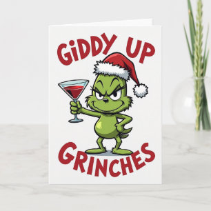 Cartão de Natal Giddy Up Grinches