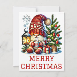 Cartão de Natal Gnomo