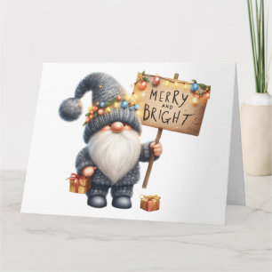 Cartão de Natal Gnomo